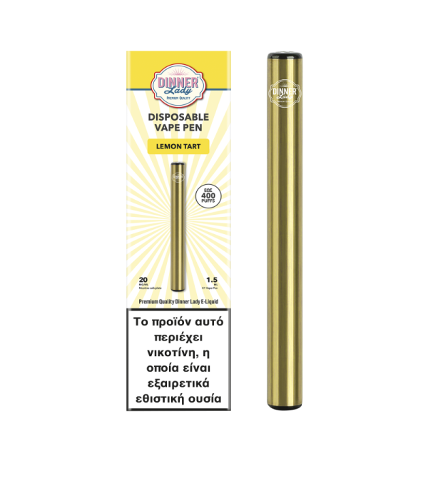 Dinner Lady Lemon Tart Disposable Vape Pen 20Mg 1.5ml